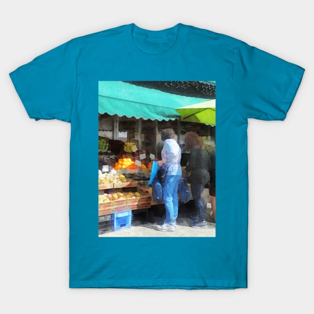 Hoboken NJ - Fruit For Sale T-Shirt by SusanSavad